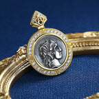 Apollo Römische Münze Halo Anhänger N1019