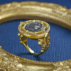 Griechischer Münzring mit Sternenhimmel und Athena, R1072