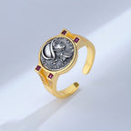 Mars Antike Münze CZ Ring R1060