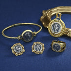 Arsinoe II griechische Münzohrringe E1000