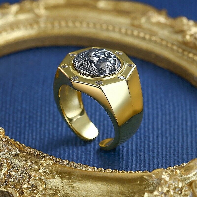 Herkules Griechische Münze Replik Ring R1055