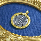 Anhänger mit griechischer Münze von Demeter, N1030