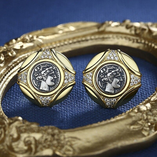 Apollo Griechische Münze Ohrringe E1012