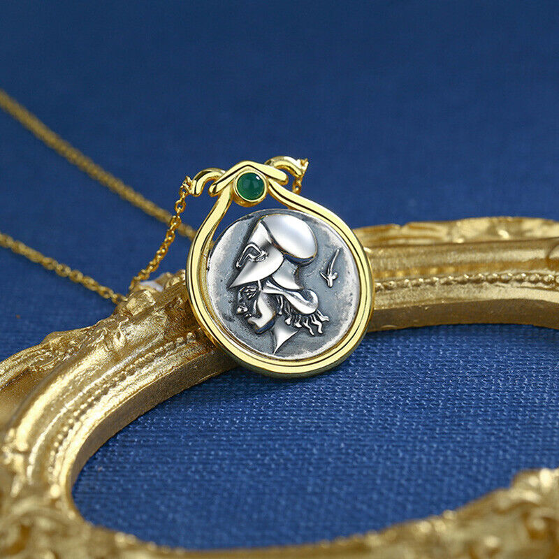 Athena Griechische Münze Halskette N1033