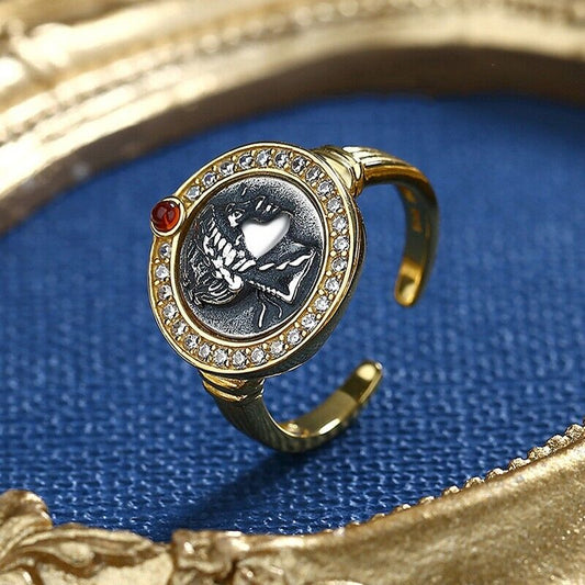 Apollo Antike römische Münze Replik Ring R1043