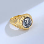 Antike römische Münze CZ Ring R1046