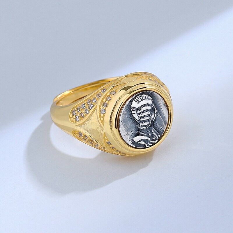 Antike römische Münze CZ Ring R1046