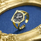 Griechischer Münzring mit Greif und Herkules, R1053