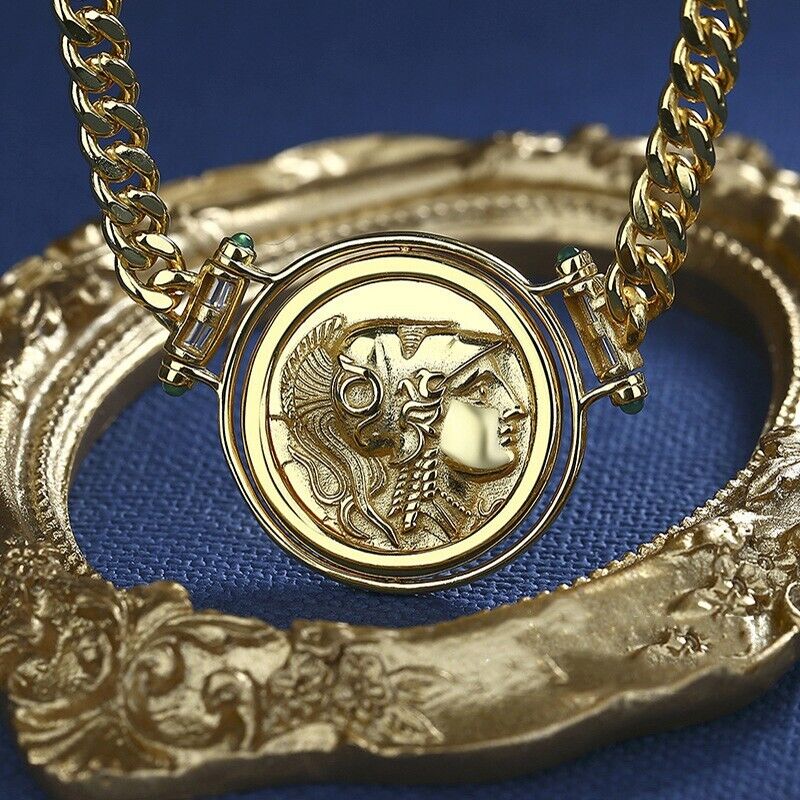 Athena Griechische Münze Halskette N1009