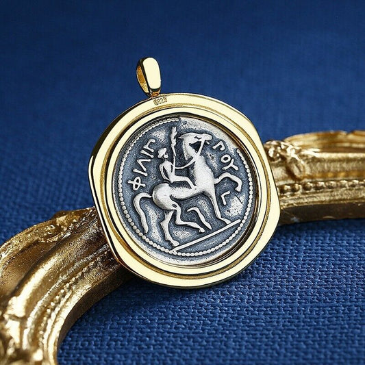 Zeus Griechische Münze Replik Anhänger N1014