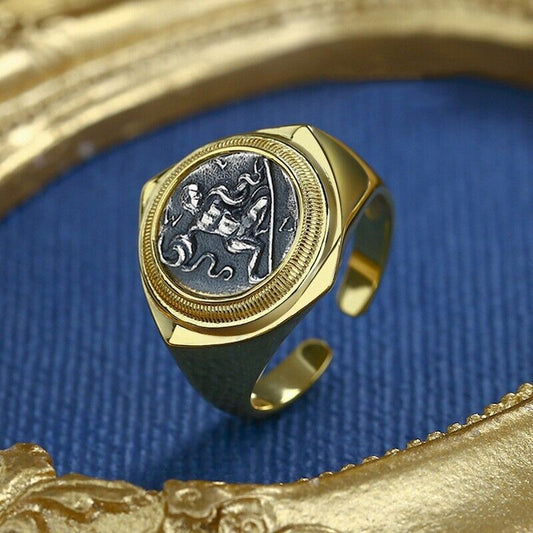 Herkules Griechische Münze Replik Ring R1040