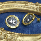 Dionysos Griechische Münze Ohrringe E1065