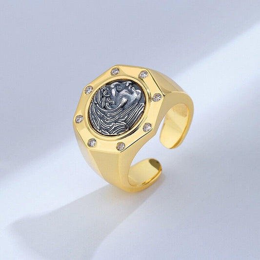 Griechischer Münzring Herkules R1038