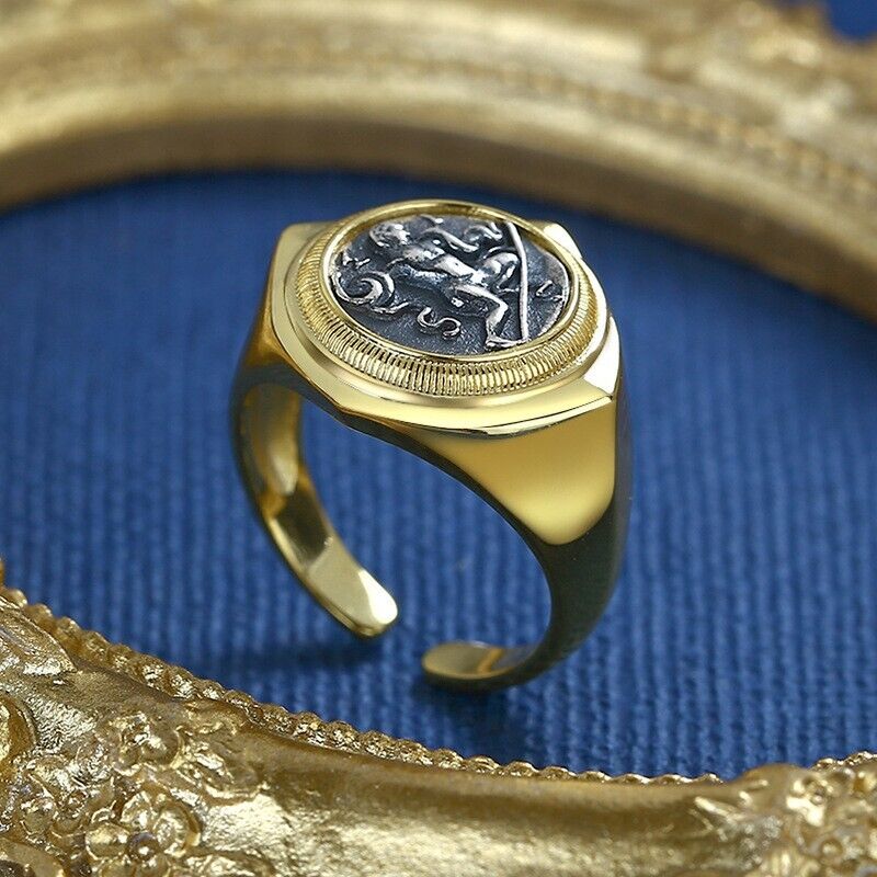 Herkules Griechische Münze Replik Ring R1040