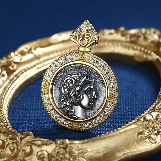 Apollo Römische Münze Halo Anhänger N1019