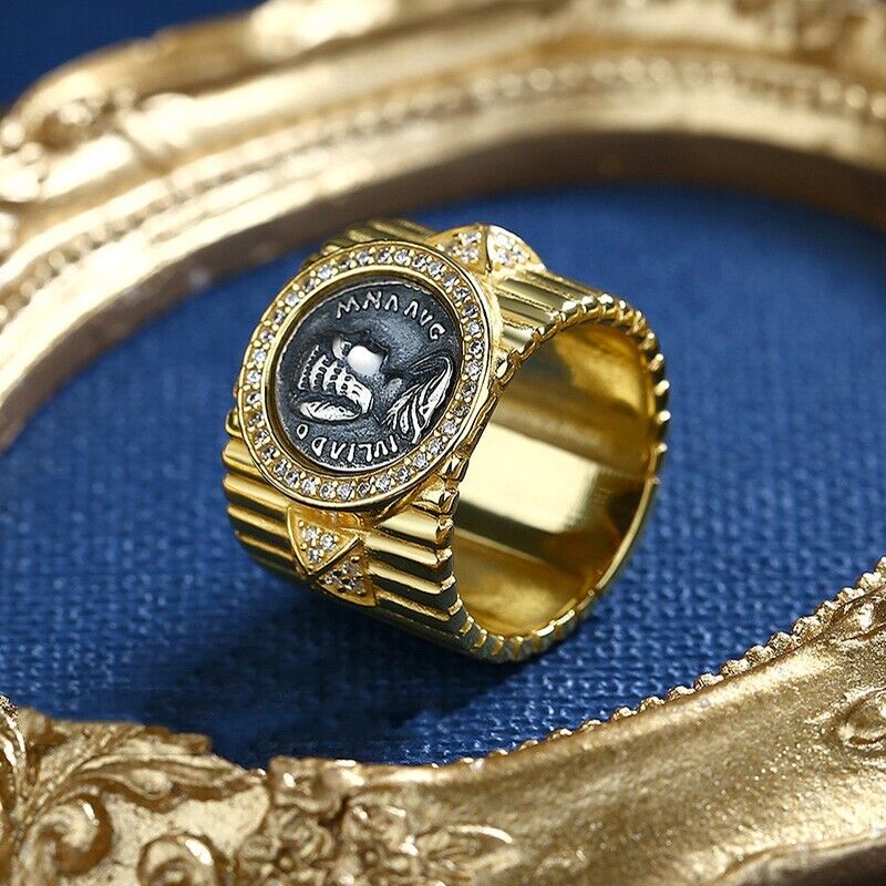 Julia Domna Römischer Münzring, breiter Ring, R1002