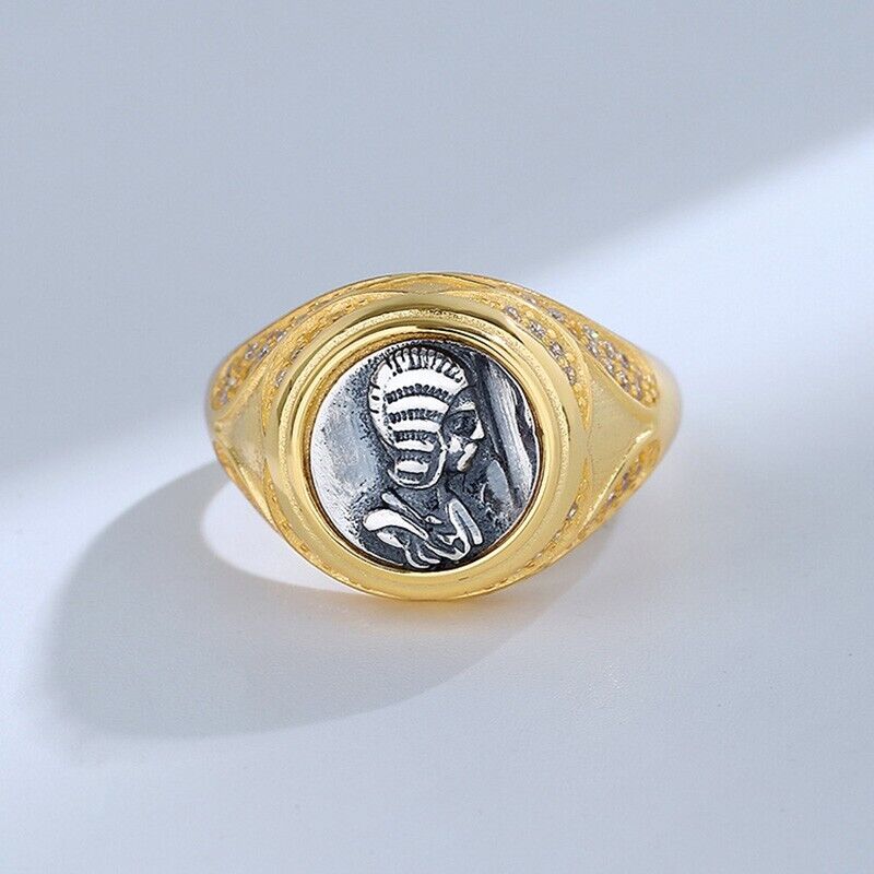 Antike römische Münze CZ Ring R1046