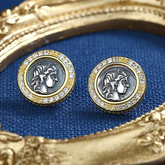 Apollo griechische Münzohrstecker E1028