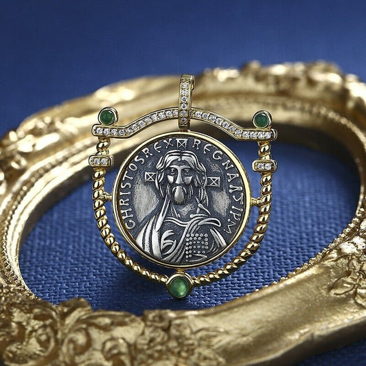 Justinian II Schild Achat Anhänger N1013