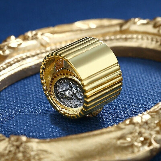 Julia Domna Römischer Münzring, breiter Ring, R1002