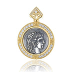Apollo Römische Münze Halo Anhänger N1019