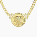 Athena Griechische Münze Halskette N1009