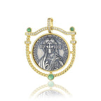 Justinian II Schild Achat Anhänger N1013