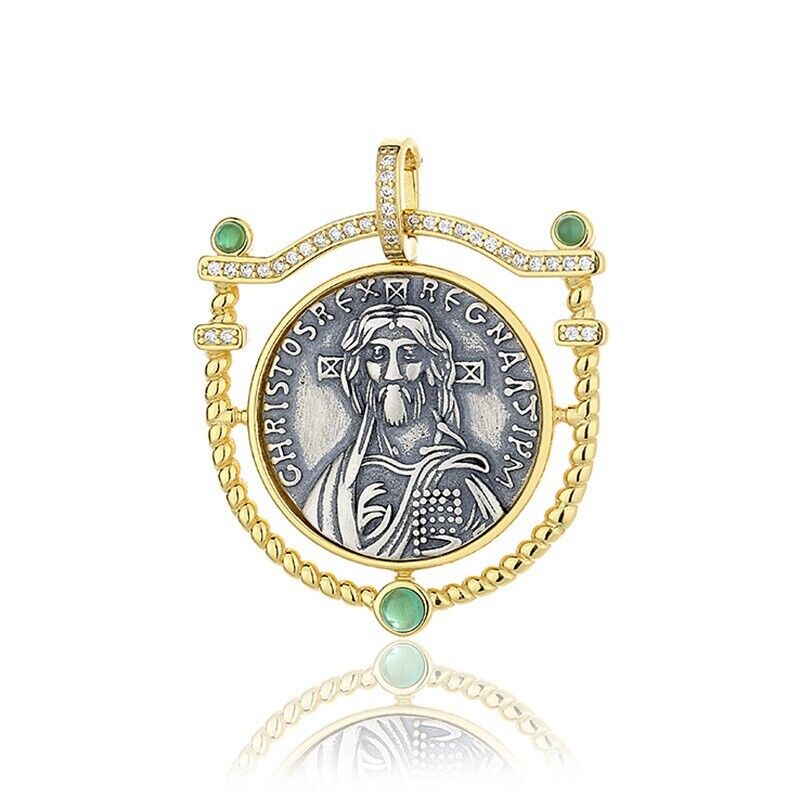 Justinian II Schild Achat Anhänger N1013