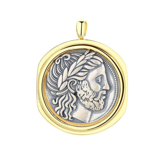 Zeus Griechische Münze Replik Anhänger N1014