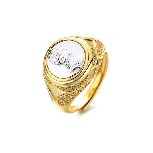 Dicker Münzreplik-Ring R1057