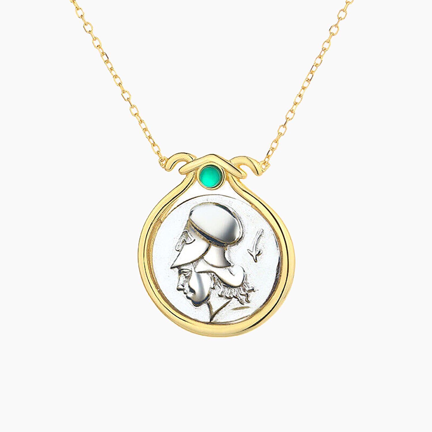 Athena Griechische Münze Halskette N1033