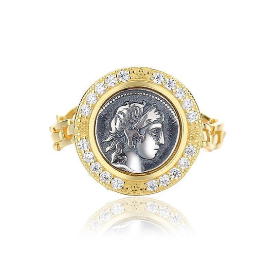 Apollo Römische Münze Replik Ring R1013