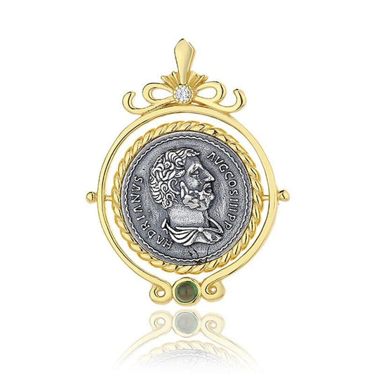 Hadrian rotierender römischer Münzanhänger N1027