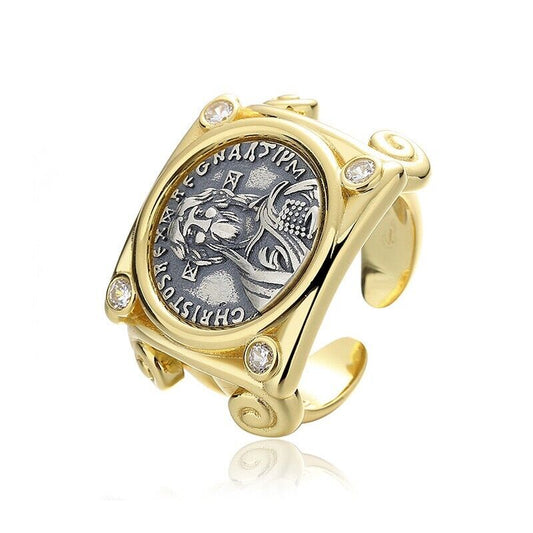 Justinian II Byzantinische Münze Replik Ring R1036