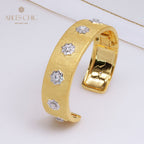 Stoff Matt Blüten Armband 5252