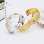 Breites keltisches Blumenarmband 5462
