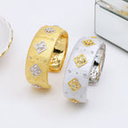 Breites keltisches Blumenarmband 5462