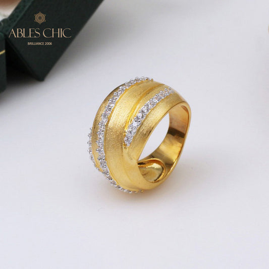 Gebürsteter Unendlichkeitsring 5302