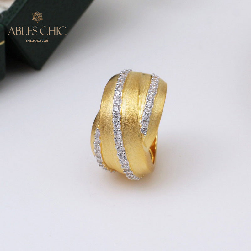 Gebürsteter Unendlichkeitsring 5302
