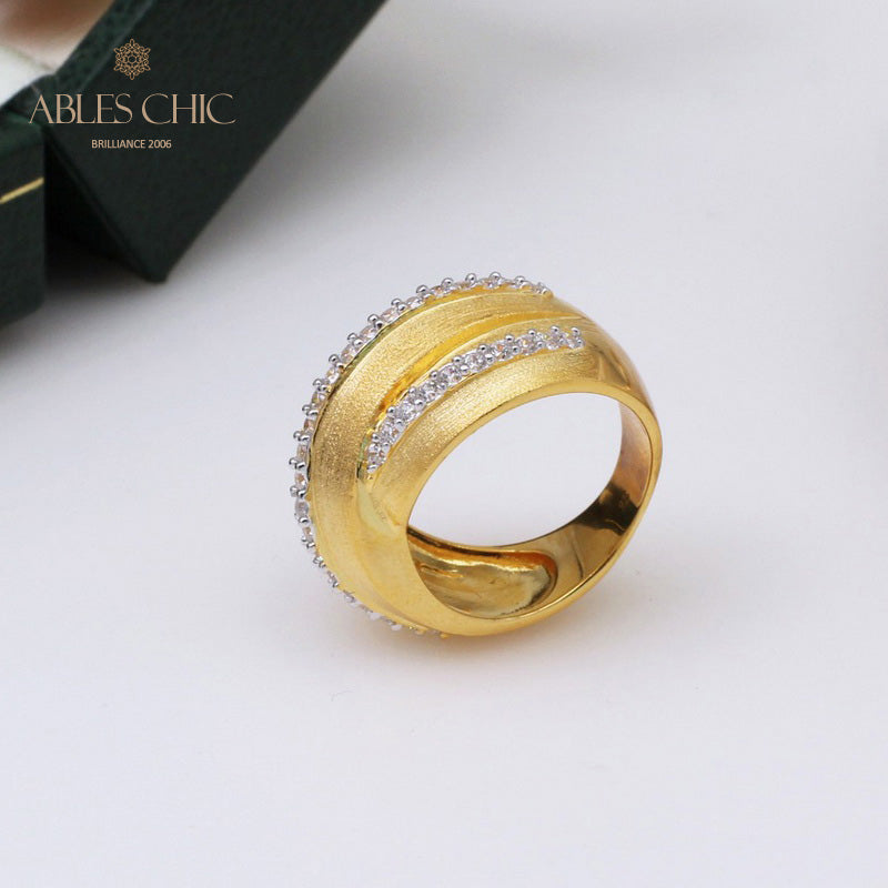 Gebürsteter Unendlichkeitsring 5302