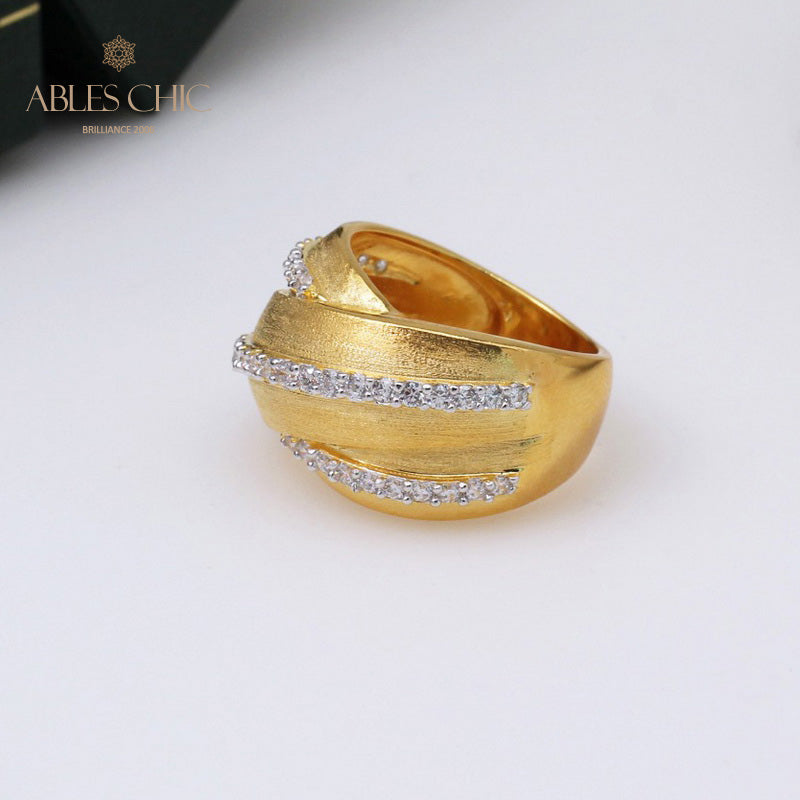 Gebürsteter Unendlichkeitsring 5302