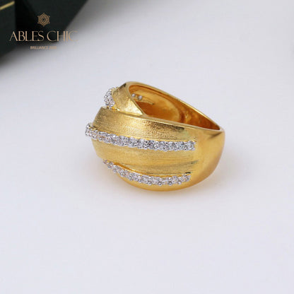 Gebürsteter Unendlichkeitsring 5302