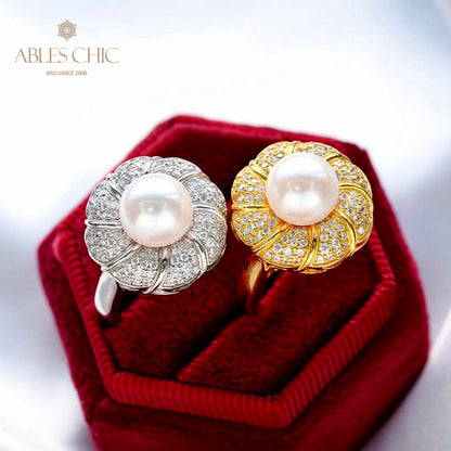 Akoya-Perlen-Blumenring 5783