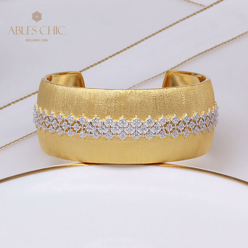 Maga Seidiges Blumenarmband 5217