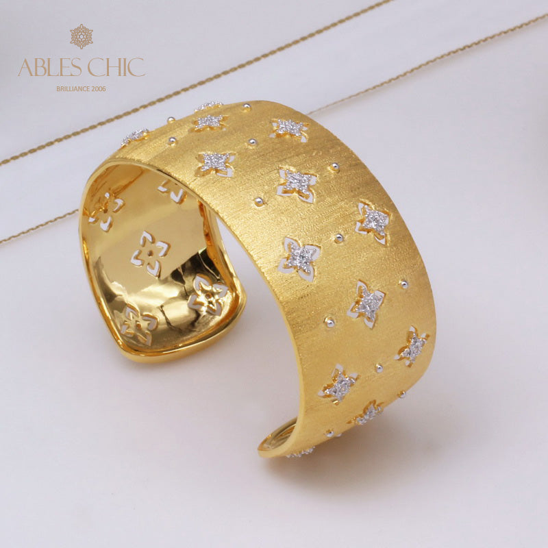 Breites Armband mit keltischem Kleeblatt 5059