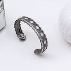 Seidiges Stoff-Laubsägen-Armband 6555