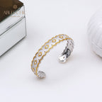 Seidiges Stoff-Laubsägen-Armband 6555