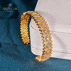 Armband mit floralem Laubsägenmuster 6040