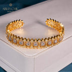 Armband mit floralem Laubsägenmuster 6040