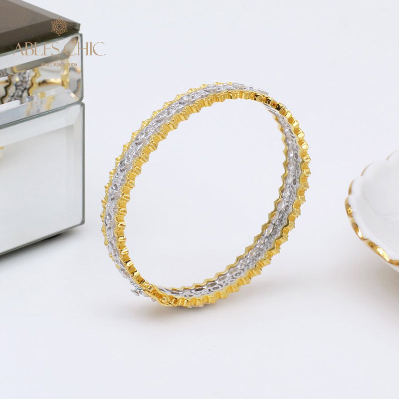 Luftiges Armband mit floralen Rändern 5465